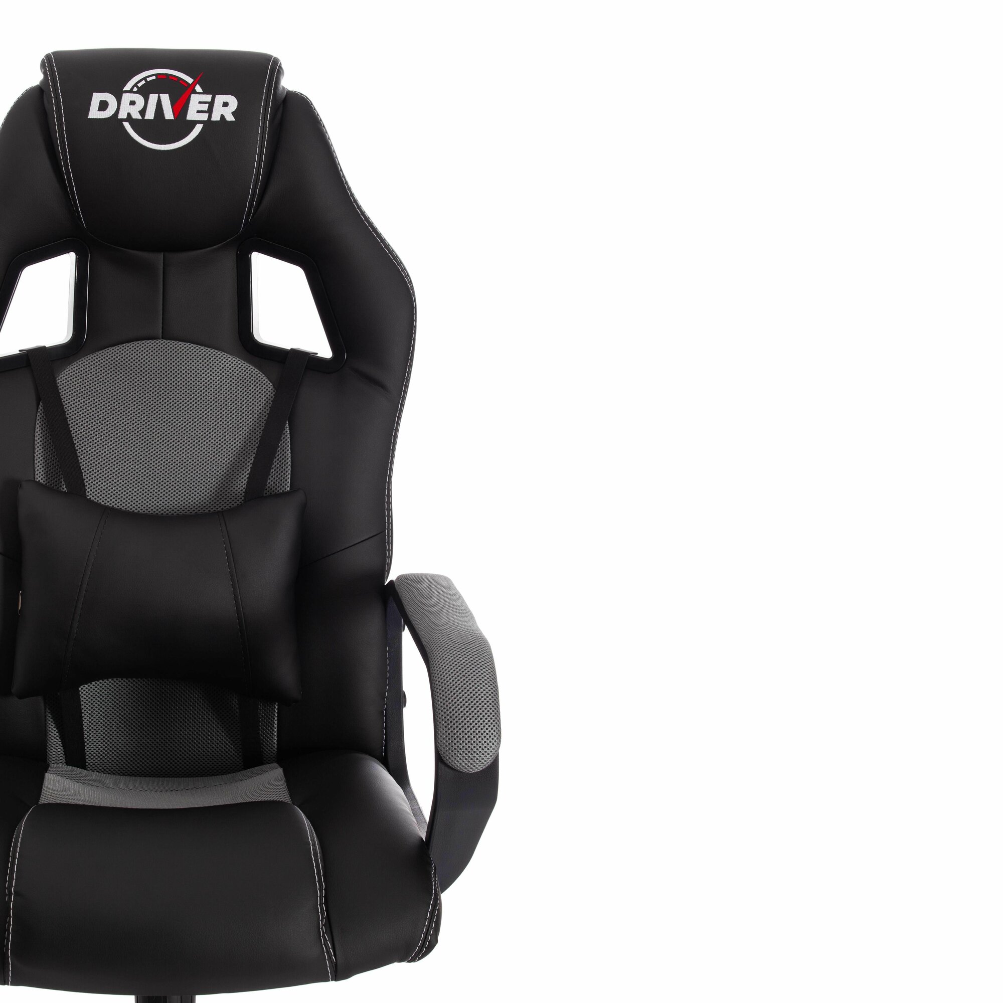 Компьютерное кресло TetChair Driver 22 игровое, обивка: искусственная кожа/текстиль, цвет: черный/серый, 36-6/TW-12 - фотография № 19