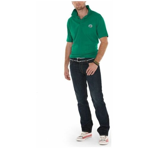 Мужское поло, 48-50 размер L, зеленое