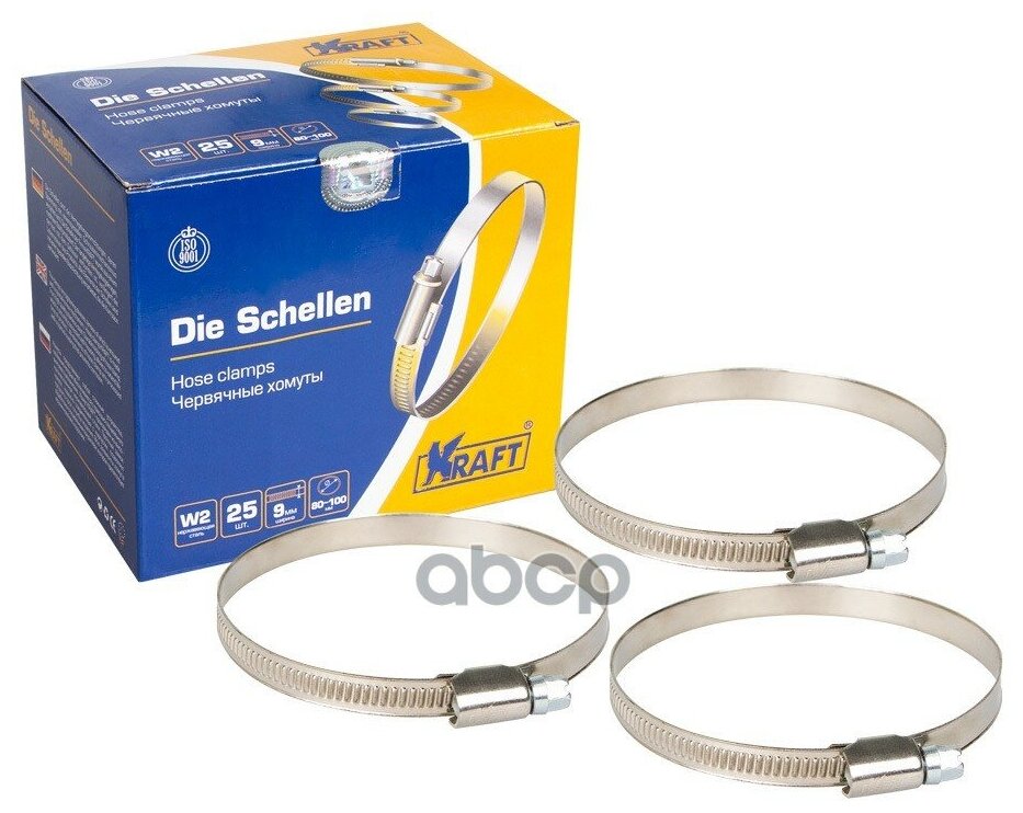 фото Хомут 80-100 мм (нержавеющая сталь) OBER KRAFT KT880412