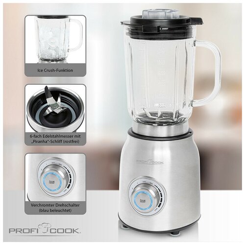 Блендер стационарный Profi Cook PC-UM 1207 inox