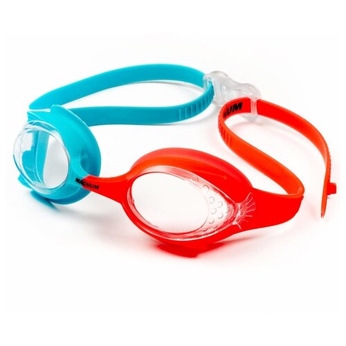 Очки для плавания Sportex GS28-03, красный/голубой