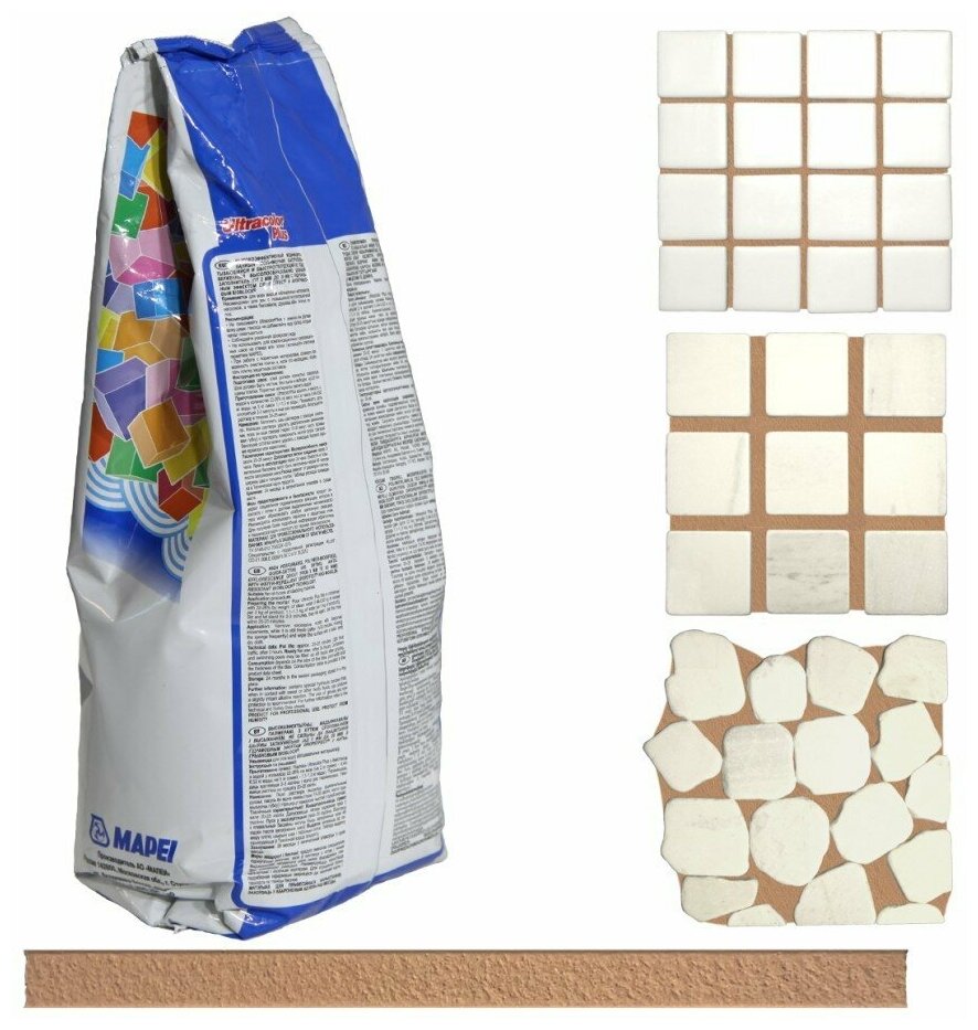 Затирка Mapei Ultracolor Plus №135 золотой песок 2 кг - фотография № 6