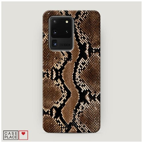 фото Чехол пластиковый samsung galaxy s20 ultra кожа питона case place