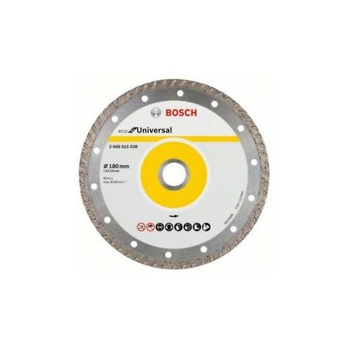 BOSCH Диск алмазный отрезной 180 х 22,32мм, 10шт. ECO Universal BOSCH 2.608.615.047