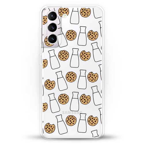 фото Силиконовый чехол печеньки и молоко на samsung galaxy s21 andy & paul