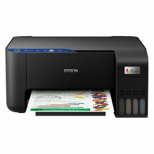 МФУ струйный Epson L3251 цветная печать A4 с СНПЧ цвет черный c11cj67409419 2430600₽