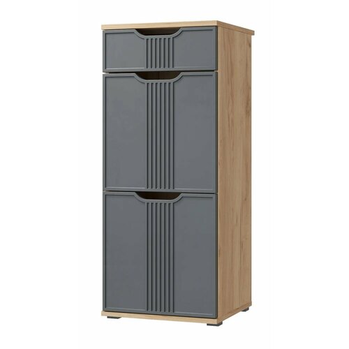 Тумба Compass Эмилия ЭЛ-3 Дуб крафт золотой/Графит