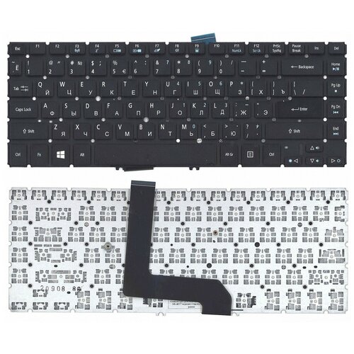 Клавиатура для ноутбука Acer M5-481T PN Z09 NSK-R2BBQ NSK-R2GBQ 9ZN8DBQB0R 9ZN8DBQG0R AEZ09701110 1799₽