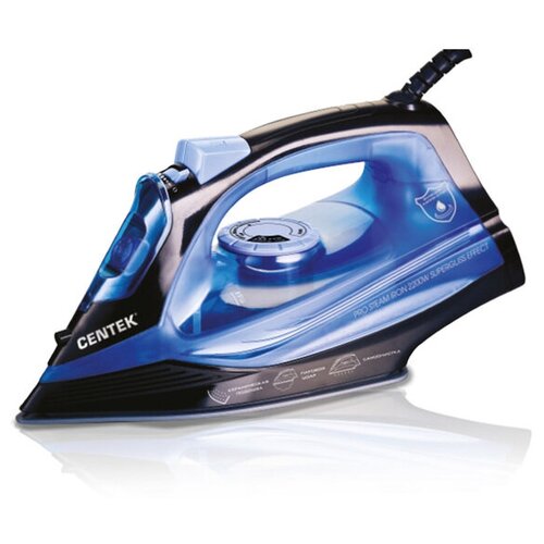 Утюг Centek CT-2351 2200 Вт керамическая подошва 300 мл синий 281800₽