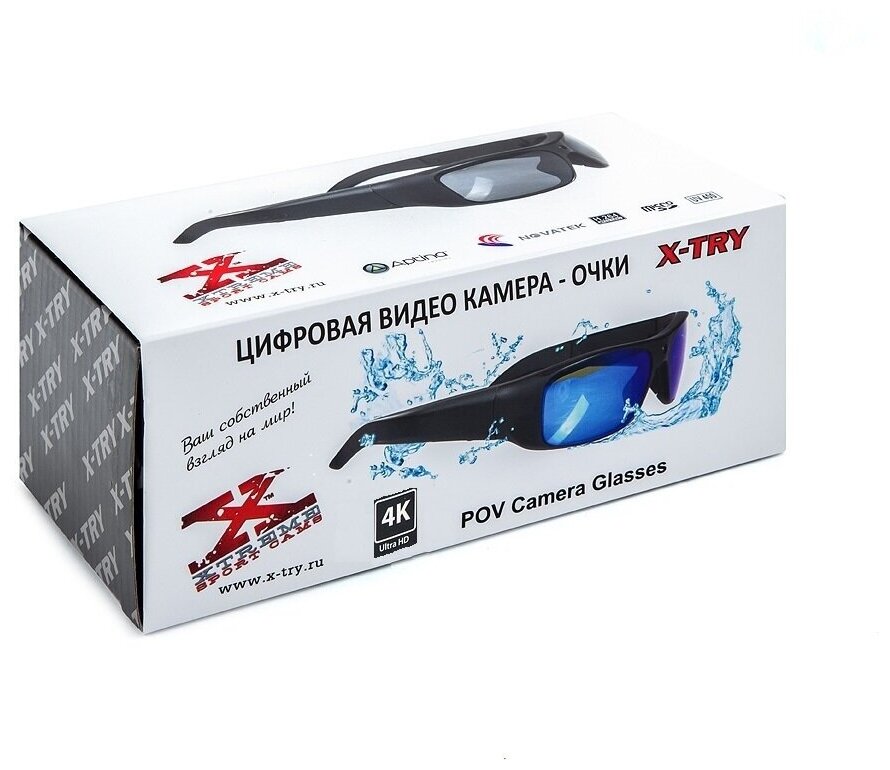 Цифровая камера-очки X-TRY XTG443 UHD REAL 4K 64 GB INDIGO