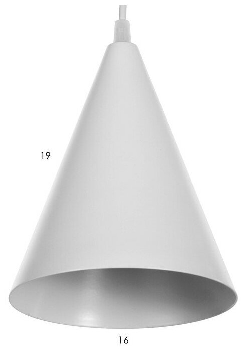 Светильник BayerLux Конус 4724649, E14, 40 Вт, кол-во ламп: 1 шт., цвет: белый - фотография № 6