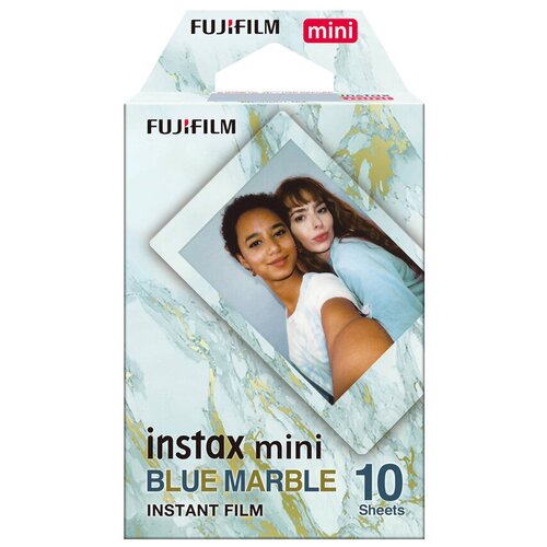 принтер с термопечатью fujifilm instax share sp 3 цветн меньше a6 черный Картридж Fujifilm Instax MINI Blue Marble, 10 снимков