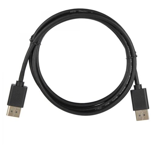 Кабель Acd-ddpm2-10b [acd-ddpm2-10b] DisplayPort 1.2, Golden Plated,20m/20m, Черный, 1м (742347) Acd
