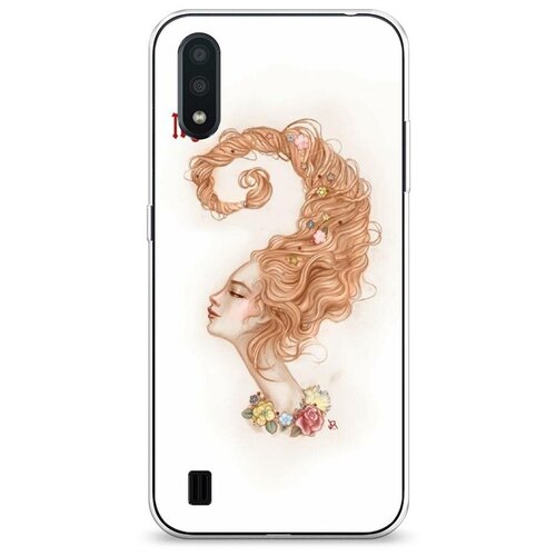 фото Силиконовый чехол "скорпион прическа" на samsung galaxy a01 / самсунг гэлакси а01 case place