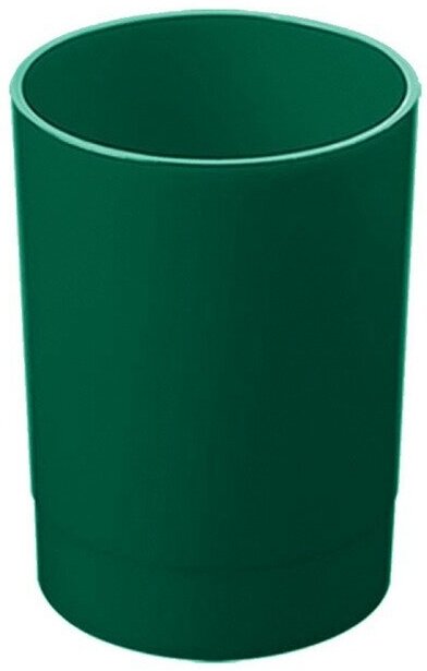 Подставка-стакан для пишущих принадлежностей "Лидер" круглая зеленая
