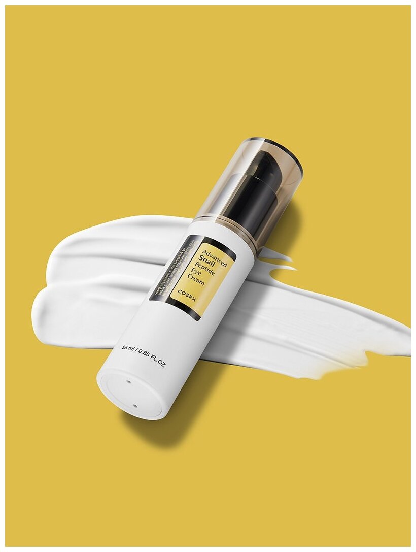 COSRX Увлажняющий крем для кожи вокруг глаз с муцином Advanced Snail Peptide Eye Cream 25 мл - фото №4