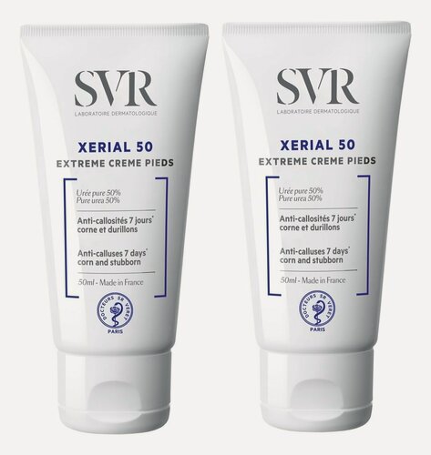 Изображение товара SVR Крем для ног Xerial 50 Extreme Creme Pieds Крем 2*50мл