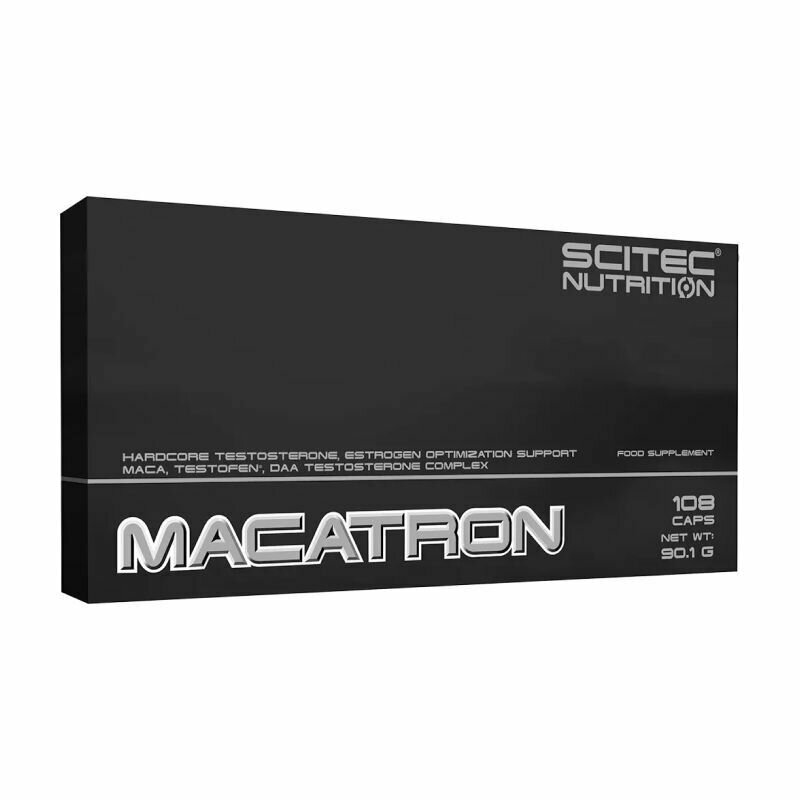 Тестобустер повышение тестостерона D-аспарагиновая кислота макатрон Scitec Nutrition Macatron 108 капсул