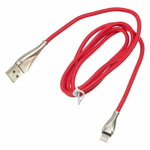 Кабель Digma USB (m)-Lightning (m) 1.2м (light-1.2m-red)