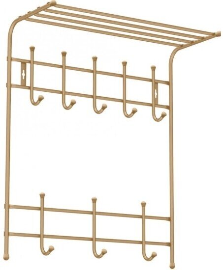 Вешалка Nika настенная золотой 590х270х710мм, ВПТ8/З