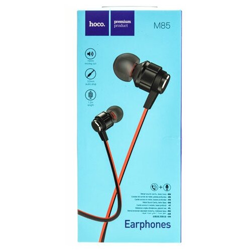 Наушники с микрофоном HOCO M85 черно-красные 43600₽