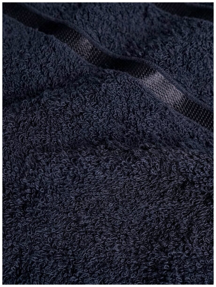 Полотенце банное Safia Orion 1 штука 100х150 см, цвет черный - фотография № 2