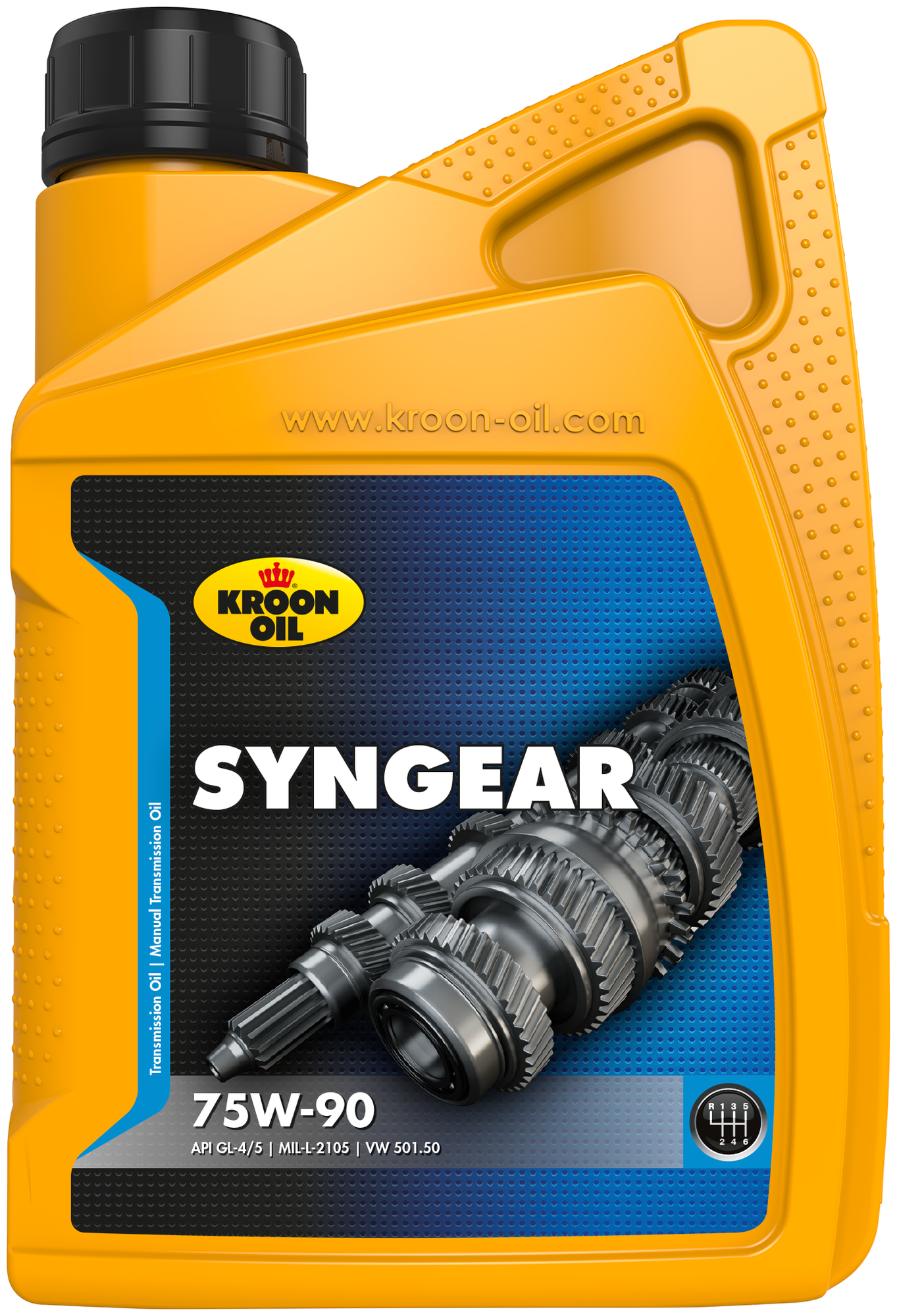 Полусинтетическое трансмиссионное масло Kroon-Oil Syngear 75W-90(1л)