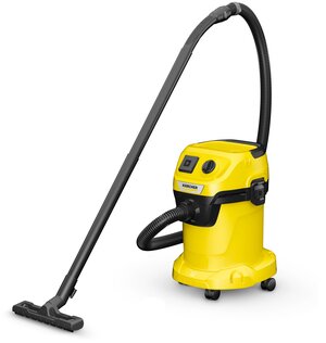 Профессиональный пылесос KARCHER WD 3 P V-17/4/20, 1000 Вт, желтый