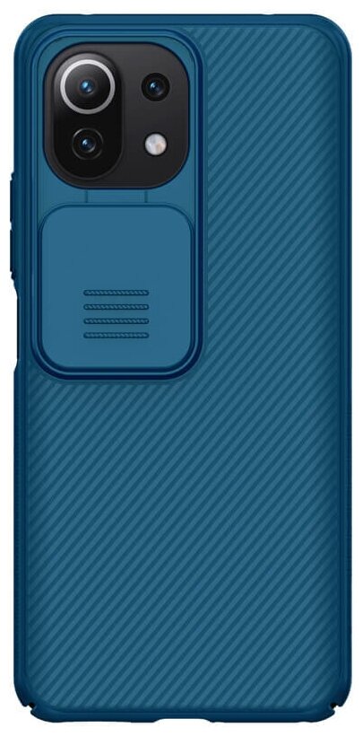 Накладка Nillkin CamShield Case с защитой камеры для Xiaomi Mi 11 Lite синий