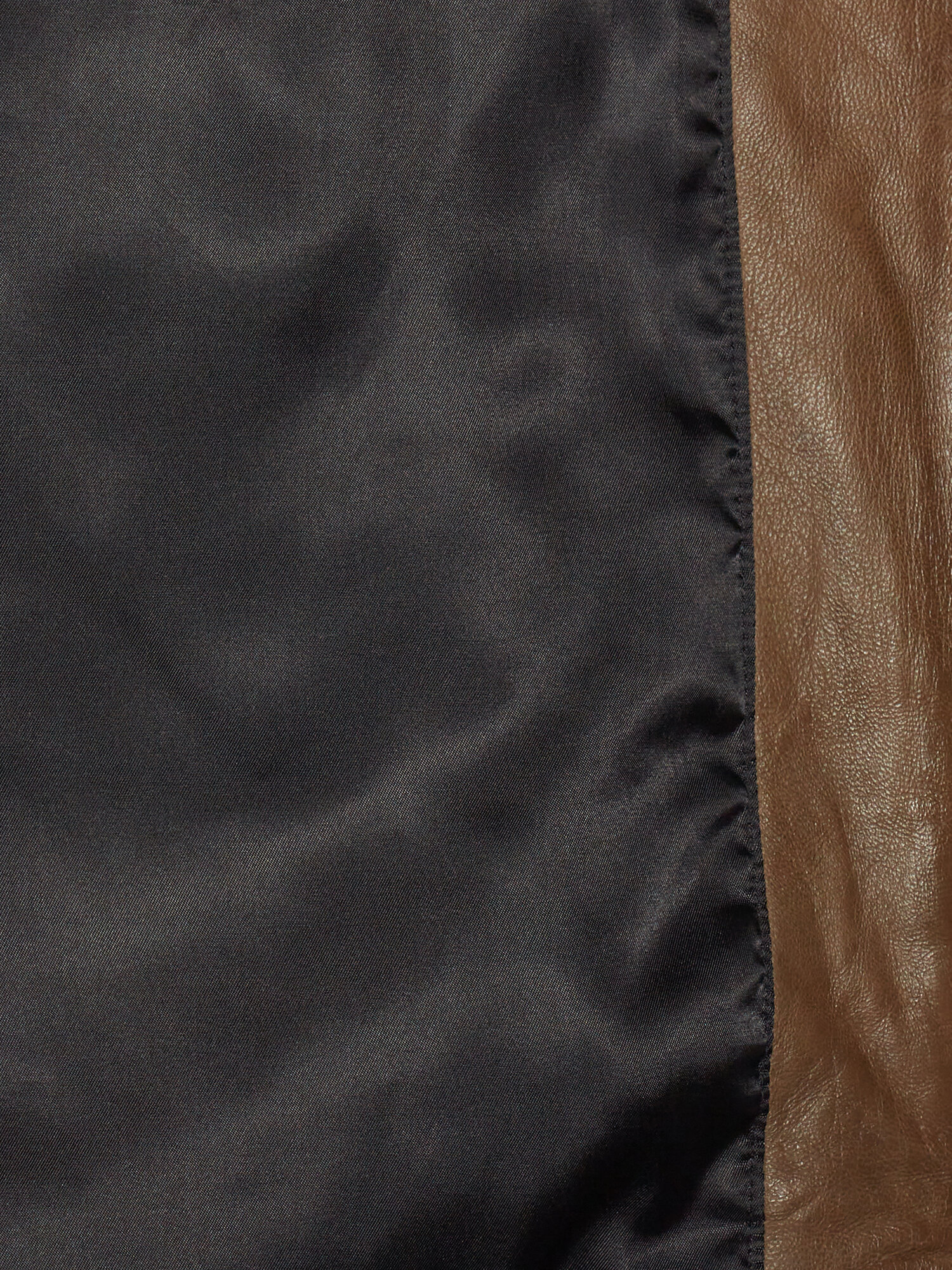 Кожаная куртка Strellson Bexley-S демисезонная, без капюшона, внутренний карман, подкладка, карманы, размер 48, бежевый - фотография № 4