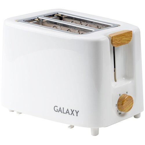 Тостер Galaxy 2900, 850 Вт, 5 режимов прожарки, 2 тоста, белый