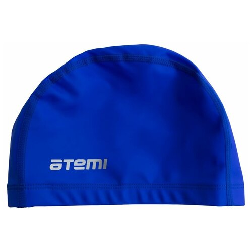 Шапочка для плавания ATEMI СС103 тканевая с силиконовым покрытием, синий