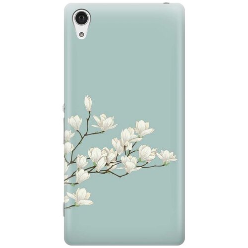 фото Re:pa накладка transparent для sony xperia z2 с принтом "сакура на голубом"