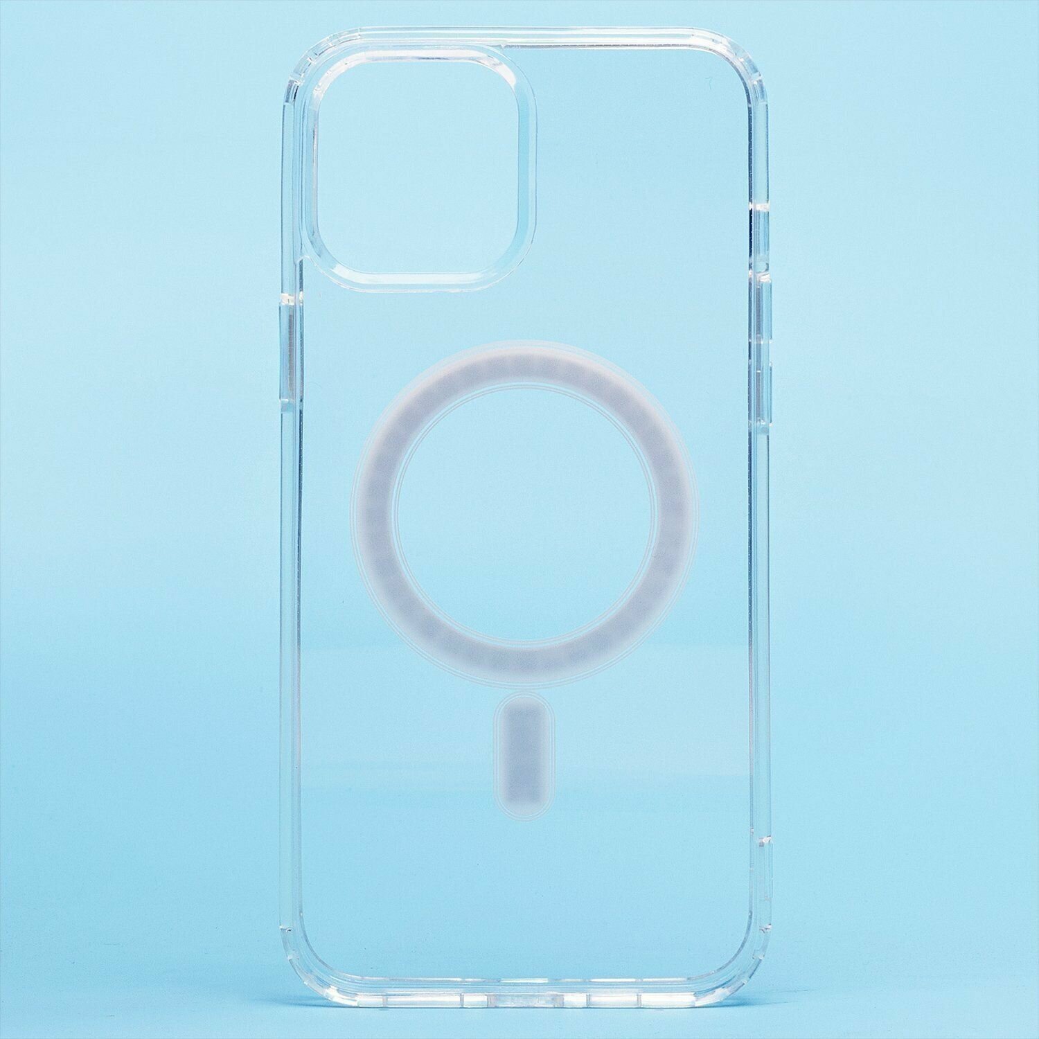 Чехол с магнитом MagSafe на Apple iPhone 12 Pro Max /зарядное кольцо Магсейф прозрачный