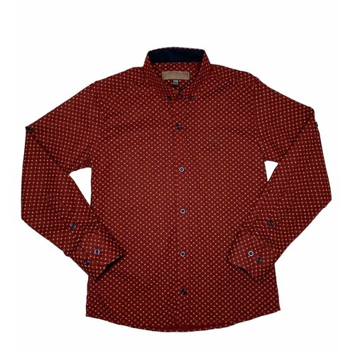 Рубашка MEWEI, размер 146, бордовый