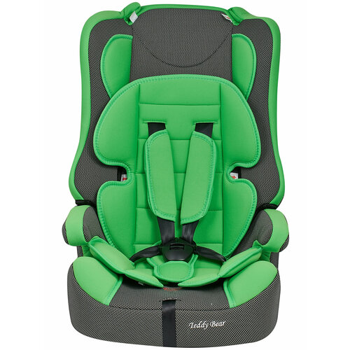 Автокресло группа 1/2/3 9-36 кг Teddy Bear 513 RF GREEN+BLACK DOT