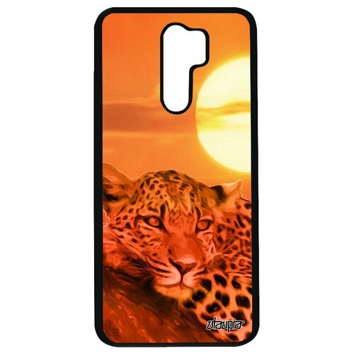 фото Защитный чехол на мобильный // xiaomi redmi 9 // "леопард" дизайн ягуар, utaupia, оранжевый