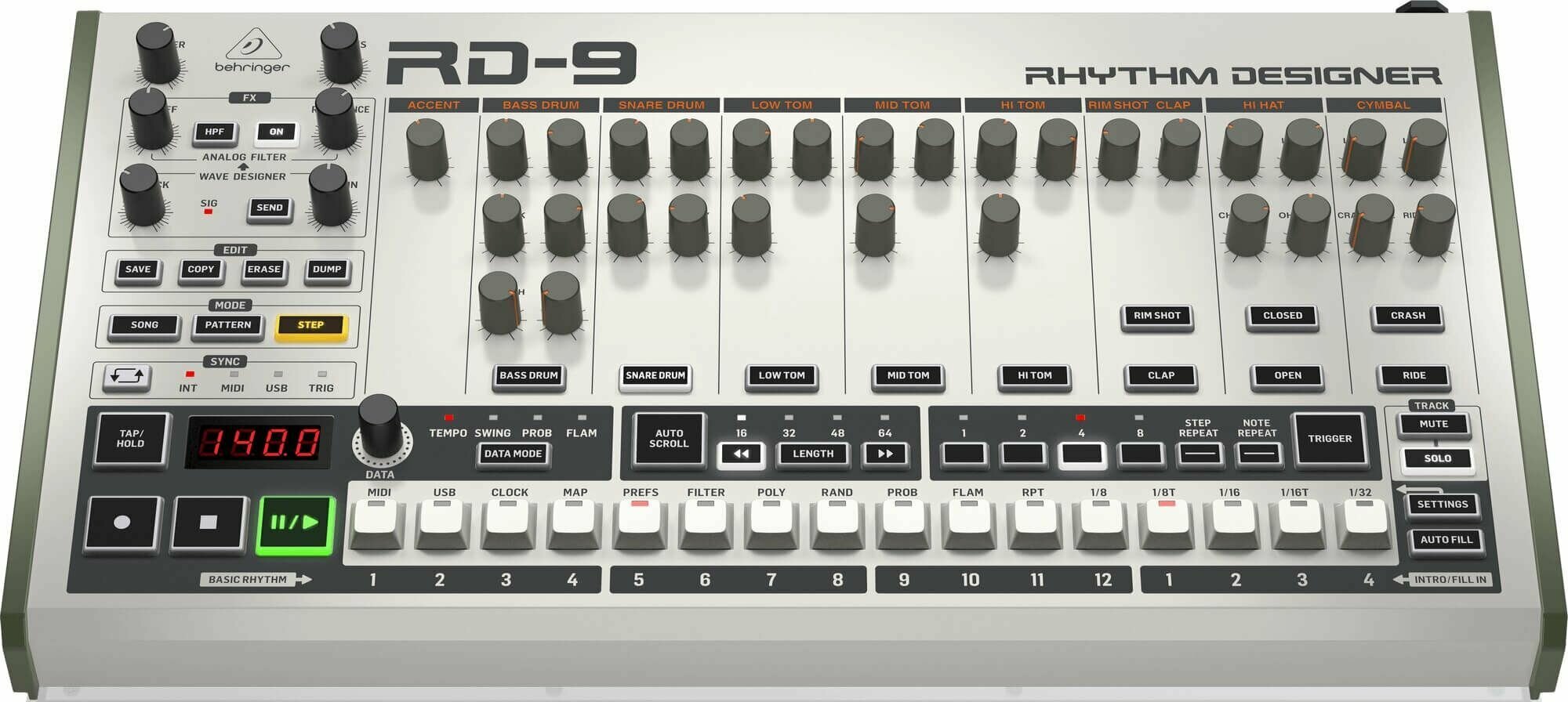 Драм-машина Behringer RD-9 - фото №5