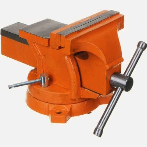 Изображение товара Тиски слесарные Ермак с поворотным механизмом 125мм