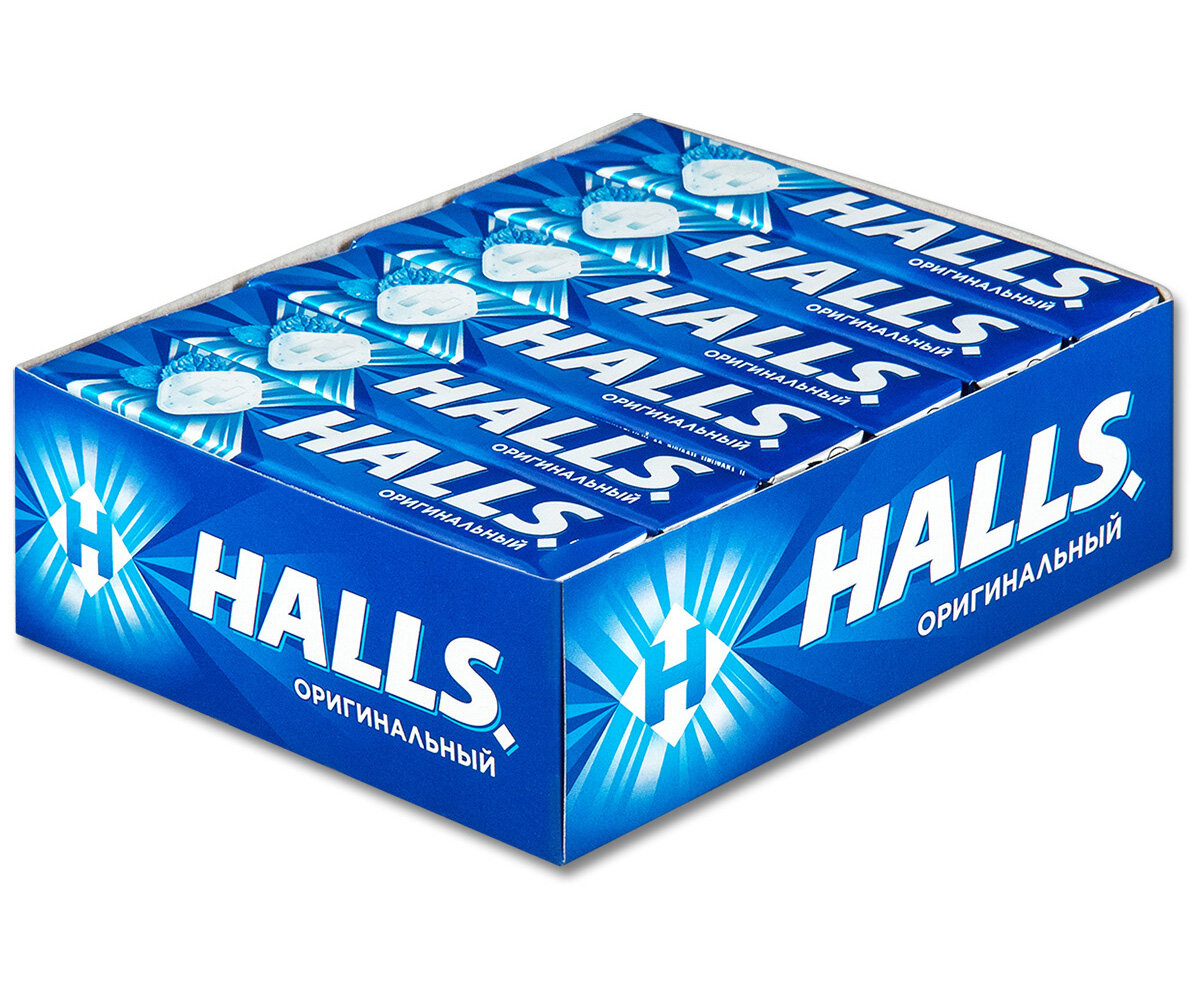 Леденцы Halls "Original", 25 г, 12 шт.