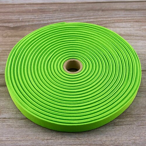 Резинка для шитья, 21 мм, цвет зеленый, 25 метров резинка для шитья цвет ярко зеленый ширина 30 мм 25 метров