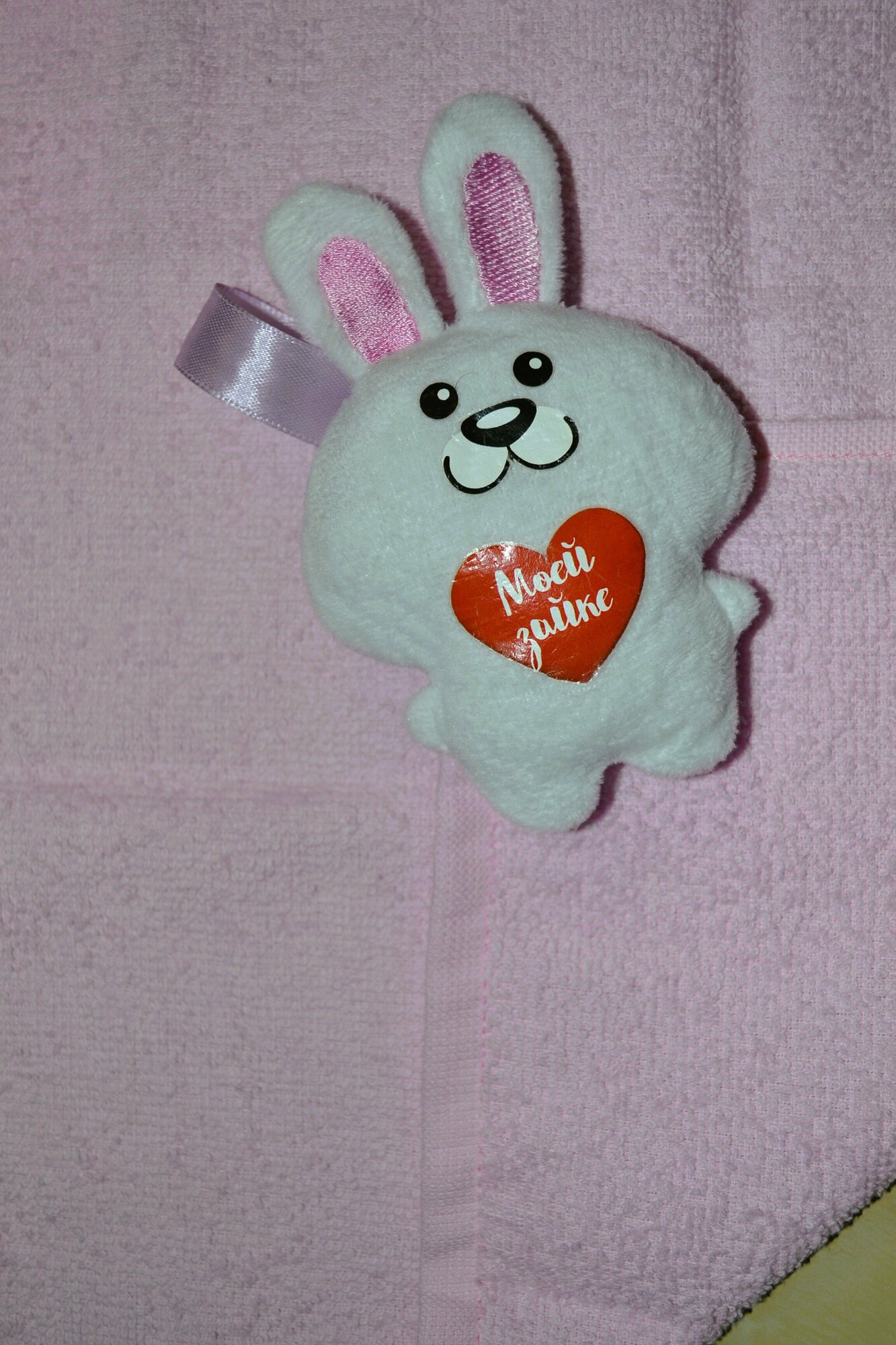 Полотенце детское махровое "Этель"30x30 cm розовый - фотография № 1
