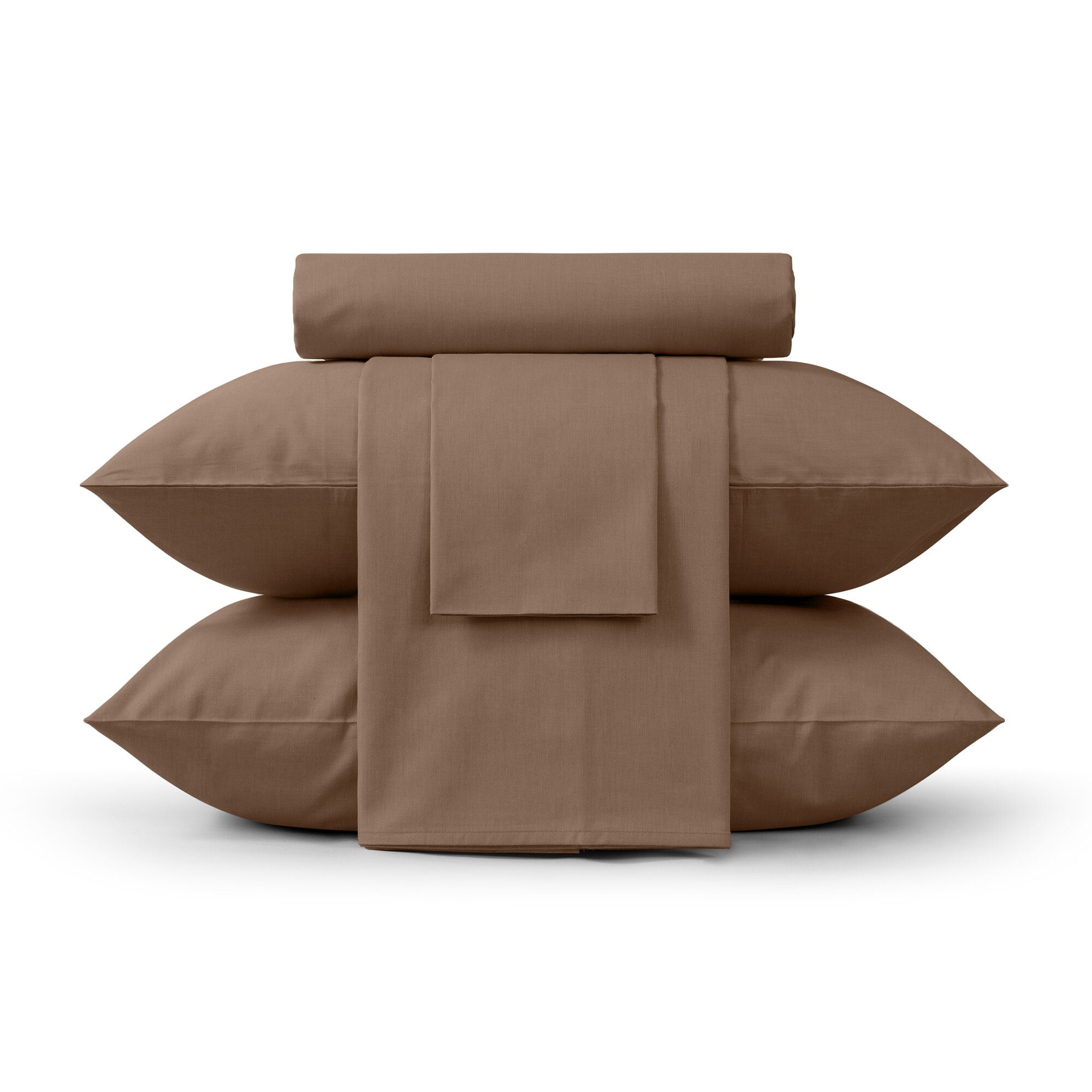 фото Набор Наволочек Verossa Сатин 70х70 Caramel, карамельный, хлопок 100%, комплект из 2 шт.