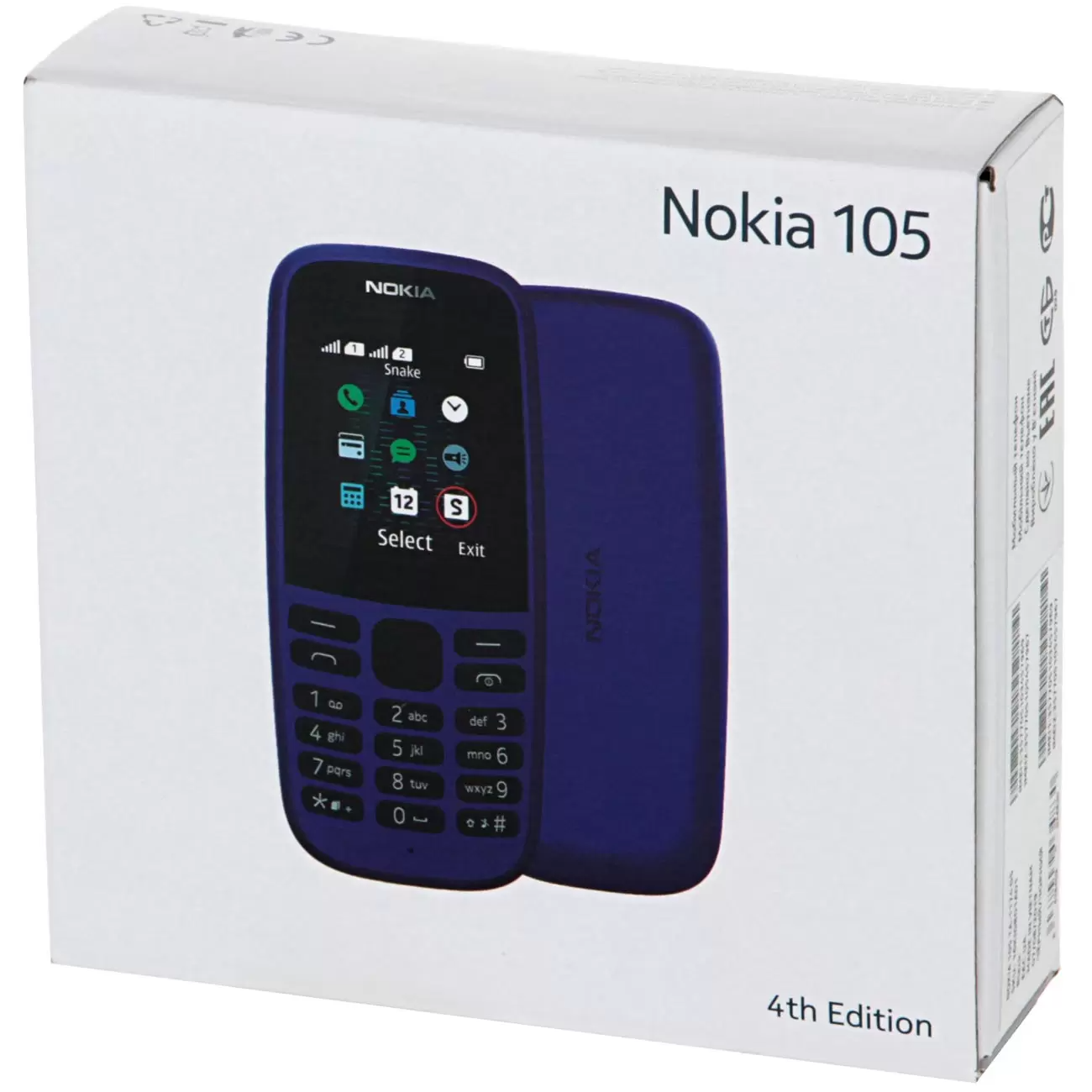 Мобильный телефон NOKIA 105 Dual SIM (2019) TA-1174, синий - фото №20