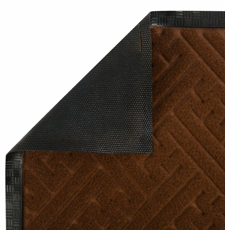 Коврик 40x60 см, полиэфир/резина, цвет коричневый - фотография № 4