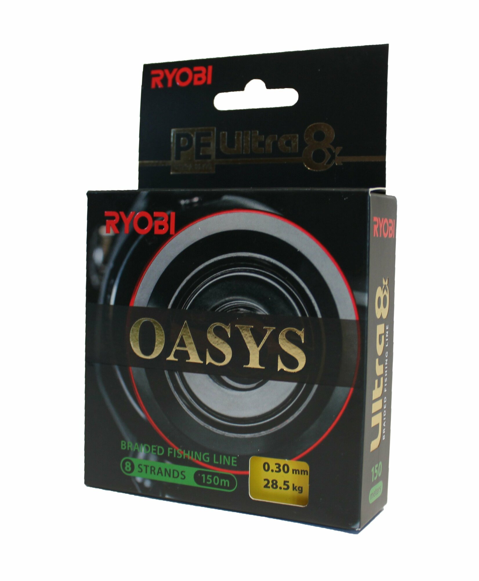 Плетеный шнур RYOBI OASYS Yellow 0,30mm 150m test - 28.5 кг