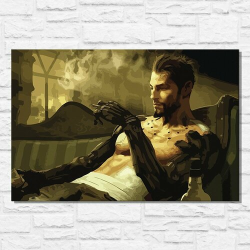 Картина по номерам на холсте игра Deus Ex Human Revolution - 11600 Г 60x40 картина по номерам на холсте игра deus ex human revolution 11600 г 30x40