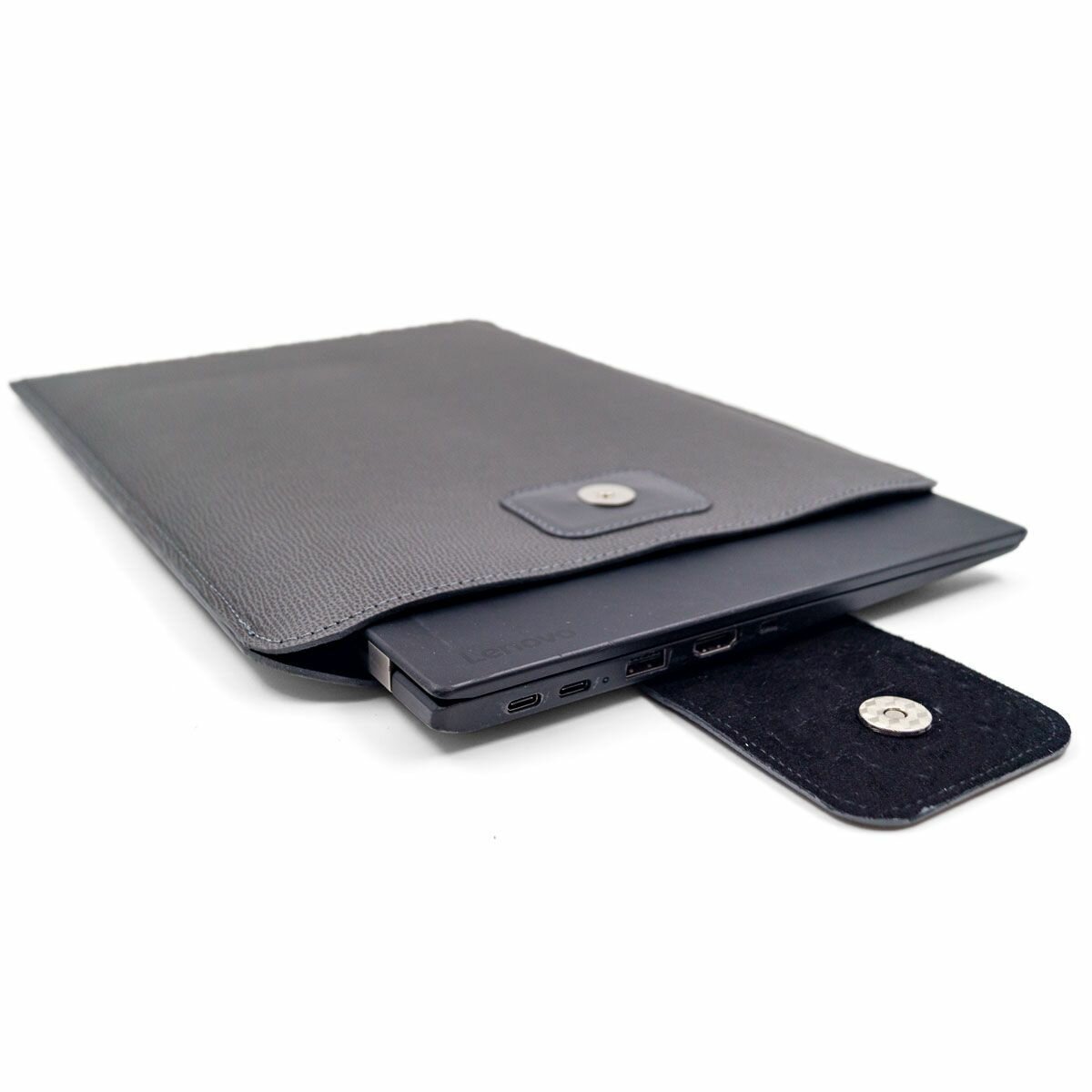 Кожаный чехол для Macbook 13, 14 дюймов, папка для ноутбука 13,3 - 14,2 дюймов, J. Audmorr - Weybridge 14 Iron, серый