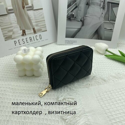 фото Кошелек , фактура тиснение, черный yuma