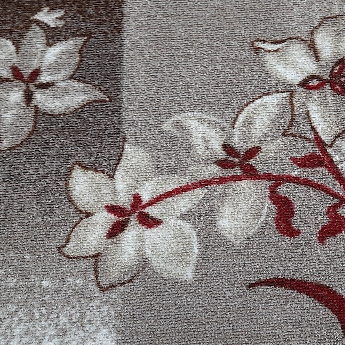 Ковровая дорожка на войлоке, Витебские ковры, с печатным рисунком, 1236_85, серая, 1.5*2 м - фотография № 11